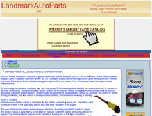 Tablet Screenshot of landmarkautoparts.com